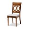 Baxton Studio Lucie Modern and Contemporary Grey Fabric and Walnut Brown Finished Wood 7-Piece Dining Set 176-10544-10520-Zoro - alternate 9